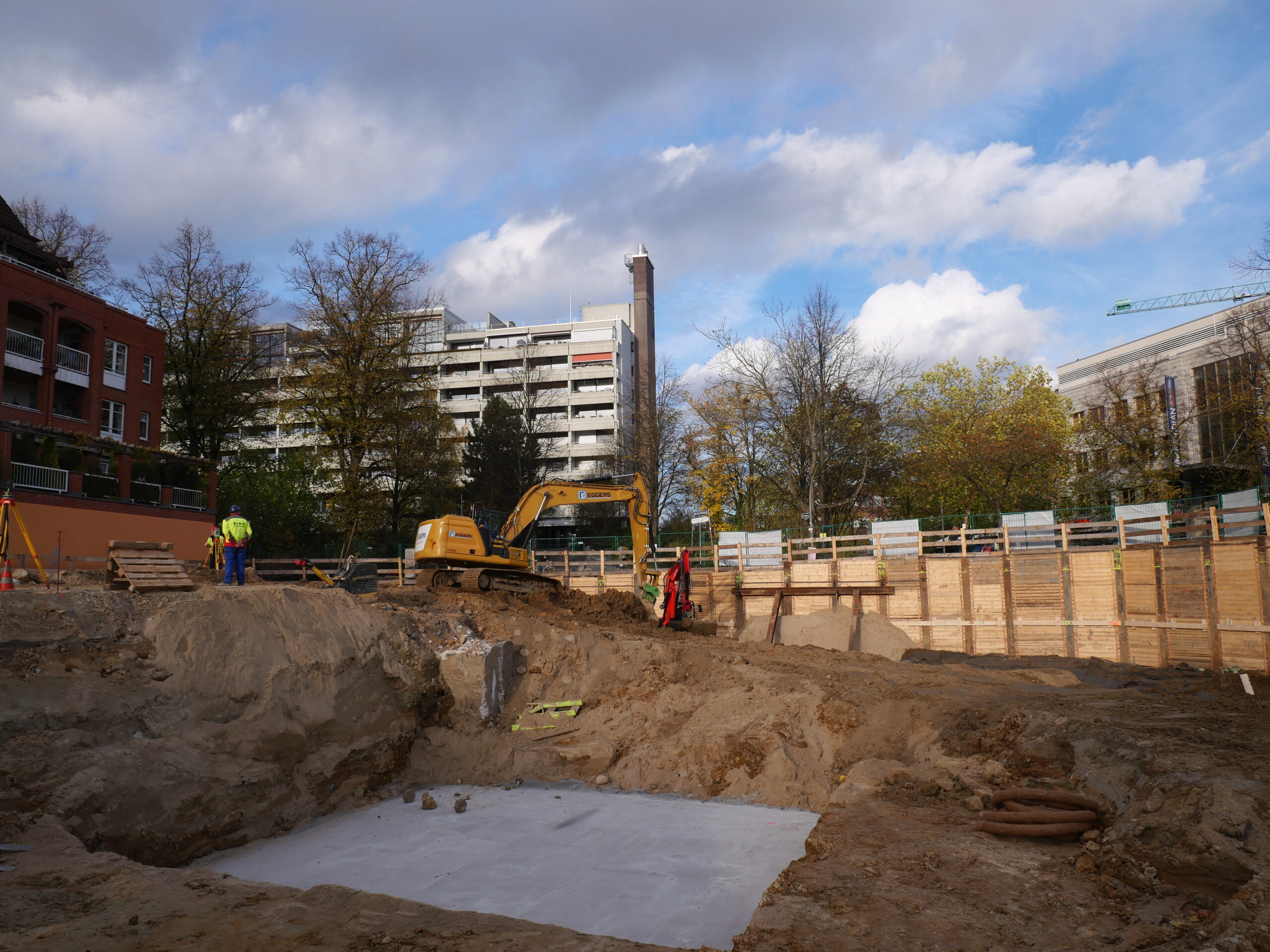 Bauarbeiten in Poppenbüttel